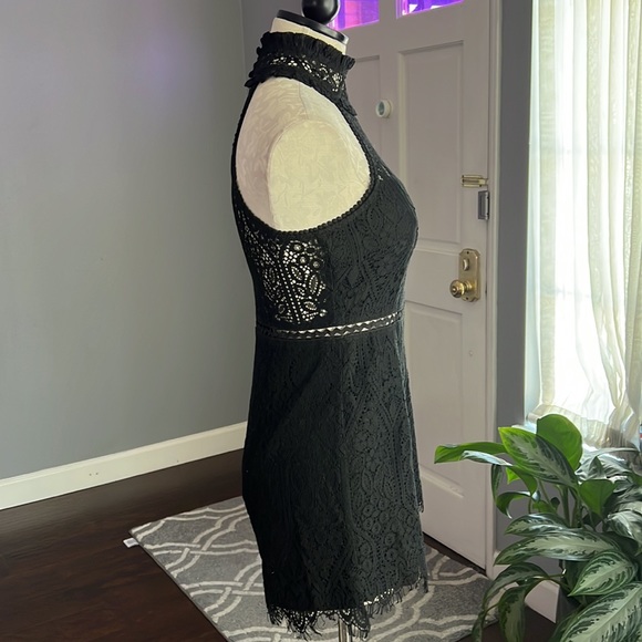 Foxiedox Halter Black Lace Romper - Picture 4 of 8